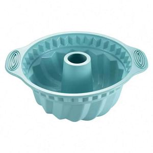Non-Stick <b>Silicone</b> Fluted Chiffon Toast Cake <b>Baking</b> Mold Round Cake Pan for Jello Gelatin Bread - Product Image 1