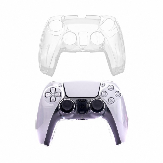 For PS5 Controller Crystal Case Ultra Clear Hard PC Protective Cover Shockproof Gaming Accessory
