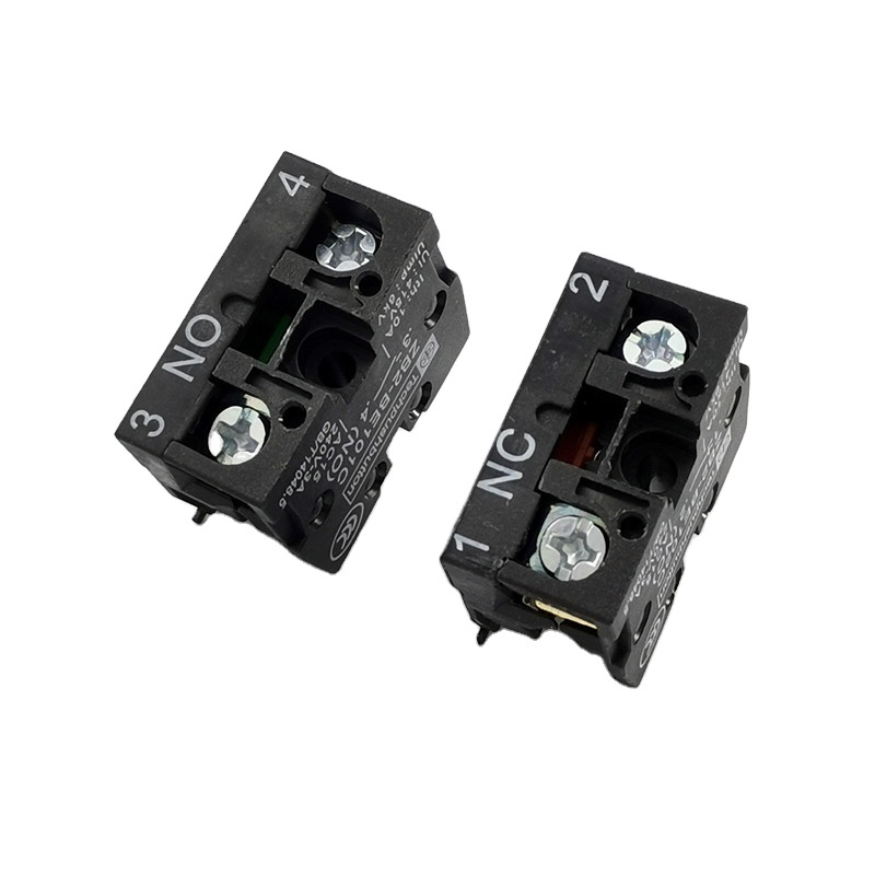 Interrupteur à Bouton-poussoir ZB2-BE102C 10A 600V - 22 Mm, Contacts NO/NF, Qualité Industrielle