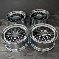 Jantes forgées sur mesure Mforged en 2 pièces, 18, 20, 21, 22, 24 pouces, chrome, à déport profond, à jantes étagées, à rayons en Y, pour voitures de luxe classiques