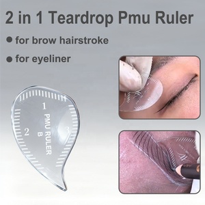 Regla para Delineado de Cejas, Plantilla para Diseño de Labios, Plantilla para Micropigmentación, Nano Microblading, Tatuaje, Regla para Dar Forma a las Cejas en Forma de Lágrima - Product Image 3