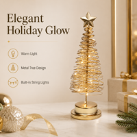 Sapin de Noël en métal avec LED