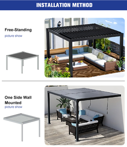 Pérgola de Aluminio con Enfoque en la Privacidad, Techo de Láminas Acústicas, Diseño Ecológico <span class=keywords><strong>para</strong></span> Patios Urbanos Tranquilos y Duraderos - Product Image 2