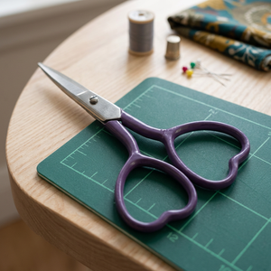 Ciseaux professionnels en acier inoxydable à poignée en forme de cœur, bord lisse, multi-usages, avec poignée en plastique – Prix de gros - Product Image 2