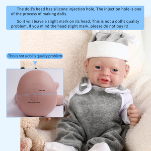 Muñeca Bebé <span class=keywords><strong>Reborn</strong></span> <span class=keywords><strong>de</strong></span> 10 Pulgadas, Realista y Sonriente, Hecha <span class=keywords><strong>de</strong></span> <span class=keywords><strong>Silicona</strong></span> Suave - Product Image 6