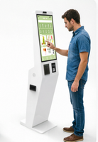 Terminal de caisse enregistreuse en libre-service YINGTOUCH 17 pouces pour supermarché avec scanner, reconnaissance faciale, paiement et impression de reçus tactile
