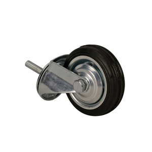 5 인치 적재 80kg M10/<span class=keywords><strong>12</strong></span>*30 회전 폐기물 용기 하드 고무 캐스터 휠 산업용 소형 캐스터 - Product Image 5