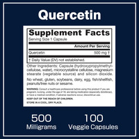 OEM ODM 500MG Quercétine Capsules Supplément à base de plantes pour soutenir la santé du système immunitaire et protéger les adultes