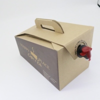 Bolsa Retráctil Personalizable y Reciclable con Impresión en Huecograbado, Caja de Embalaje con Boquilla para Dispensar Líquidos, Champán, Vino, Jugo, Vodka, Tequila