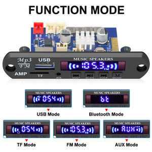 Amplificateur VIRE 2*60W, lecteur MP3, carte décodeur Bluetooth, DC 12-24V, lecteurs MP3, amplificateur, module radio FM <span class=keywords><strong>pour</strong></span> voiture - Product Image 4