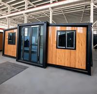 Maison préfabriquée écologique de 20 pieds, extensible, modulaire, mobile, portable, bureau de jardin préfabriqué, conteneur habitable