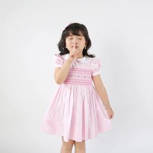 Ropa de Bebé Vestidos de bebé vestido de verano Smocked para niñas 100% algodón corto diseño personalizado del fabricante de Vietnam - Product Image 3