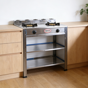 Cuisinière à gaz haute puissance à flamme intense, équipée d'un espace de rangement double couche pour répondre à divers besoins de cuisine - Product Image 1