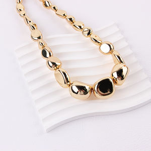 الأكثر مبيعًا سلسلة قلادة نسائية طوق دائرة زفاف الوهق حبة قلادة قلادة للإناث - Product Image 6