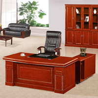 Bureau de direction moderne de style chinois Bureau de patron en bois massif pour chef de bureau ou président