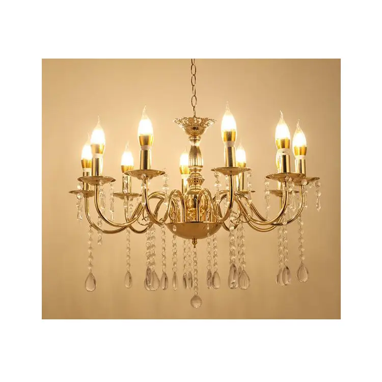 Plafonnier LED doré en satin, design moderne, éclairage d'intérieur, luminaire décoratif de plafond, idéal pour un mariage, une fête, ou une cérémonie