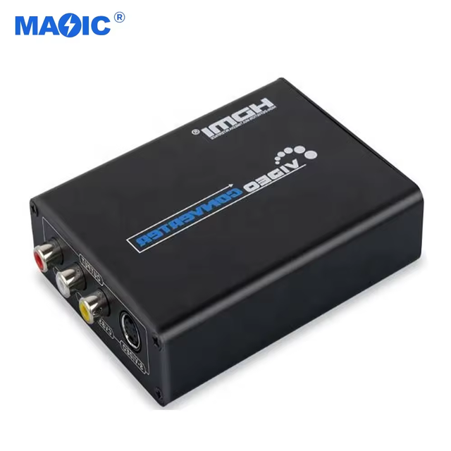 Promotion AV Input to Hdmi Output Video Converter 1080P AV(CVBS)+S-Video to HDMI Video Converter Box