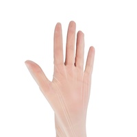 Sarung Tangan PVC Vinyl Sekali Pakai Ramah Lingkungan Tanpa Bubuk, Panjang 26cm (12 inci), Warna Putih, Rendah Partikel, Ketebalan 5MIL