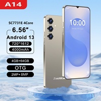 ZNNXECC A14 Fabrika Direkt Tedarik 6.6 İnç HD Geniş Ekranlı Akıllı Telefon 4GB+64GB 4000mAh Android 13 Süper Değerli Düşük Fiyatlı İngilizce