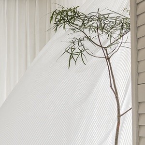 Fancy Trắng Voile ánh sáng Lọc dọc sọc louver <span class=keywords><strong>Sheer</strong></span> rèm cửa cho phòng khách - Product Image 3