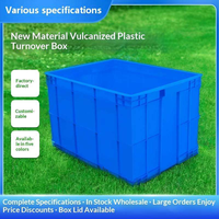 Grande boîte de rangement logistique anti-humidité, résistante aux rayures, en plastique recouvert de caoutchouc, étagère épaisse personnalisable pour outils