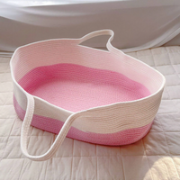Sécurité nouveau-né bébé berceau Portable extérieur coton corde tissé bébé panier de couchage berceau berceau nouveau-né nid lit
