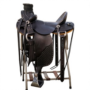 Prix d'usine Selle de course BS International NA92 personnalisée avec armature en plastique pour l'équitation sportive de luxe Noir Naturel - Product Image 1