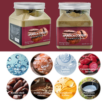 Gommage corporel au café OEM ODM, exfoliant visage et corps, texture crème glacée, hydratant, personnalisable avec logo