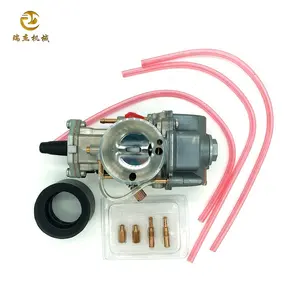 Carburetor 28ミリメートル<span class=keywords><strong>Carb</strong></span> W/ Intake Needle <span class=keywords><strong>Jet</strong></span> For Kawasaki KX80 KX85 KX100 KX125 - Product Image 1
