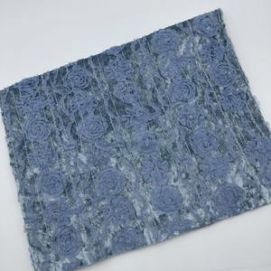 Fabriek Directe Verkoop In Voorraad Lente En Herfst Fluwelen Borduurwerk Rose Borduurwerk Kleding Stof - Product Image 5