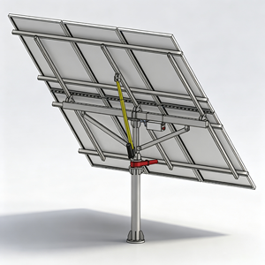 Tracker Solare a Doppio Asse da 3.6KW / Sistema di Inseguimento Solare Personalizzato Azionato da Motore DC - Product Image 2