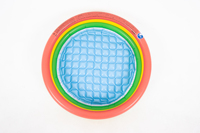 Sunclub 17218 Aufblasbarer Baby pool Bunter 3-Ring-Pool 100cm * 22cm Aufblasbares Plastikstrand-Sommers pielzeug für Kinder