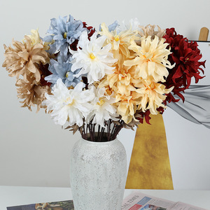 Fleur artificielle Sakai, orchidée violette à trois têtes, branche pour arrangement floral, décoration pour mariage et hôtel - Product Image 1