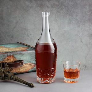 Botellas <span class=keywords><strong>de</strong></span> vidrio personalizadas profesionales <span class=keywords><strong>de</strong></span> 750 ml, botellas <span class=keywords><strong>de</strong></span> vidrio grabadas con cristal para licor, vodka, whisky, tequila - Product Image 2