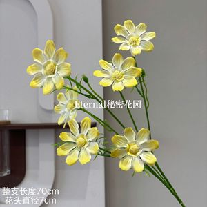 Fleur artificielle Cosmos Secret Garden 70 cm, tige unique, en plastique et tissu, décorative pour mariage, maison, table, fleurs d'été - Product Image 5