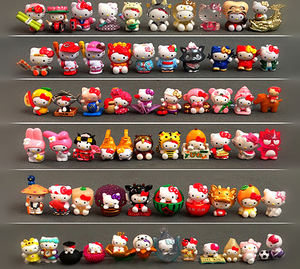 100 Unique Mini Anime Chat Poupées Mystère Boîte Aveugle Figurines À Collectionner <span class=keywords><strong>Kawaii</strong></span> En Plastique Décor De Bureau pour Le Mariage De Pâques - Product Image 2