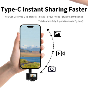 DC30กล้อง DSLR แบบย้อนยุคมินิกล้องหนัง ABS แบบคลาสสิกกล้องดิจิตอลรองรับฟังก์ชั่นการบันทึกการ์ด SD กล้องขนาดเล็ก - Product Image 5