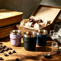 Mug à café classique en acier inoxydable 304, double paroi, isolation sous vide, empilable, compatible lave-vaisselle, avec couvercle, pour le camping, convient à la plupart des utilisations