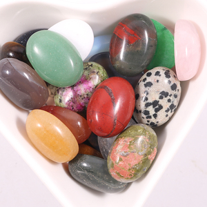 Hạt đá quý tự nhiên rời 13x18mm hình oval mặt phẳng cabochon bán buôn nhiều loại đá dùng làm nhẫn vòng tay trang sức - Product Image 4