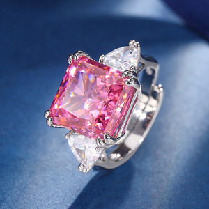 Nouveauté 2026 : Parure de bijoux pour femme en argent 925 et zircon, motif fleur de glace, plaqué rhodium rose princesse, boucles d'oreilles et colliers, idéal pour un cadeau - Product Image 6