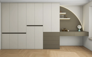 Meubles modernes personnalisables armoires en bois pour chambre à coucher hôtel salon maison appartement villa et école - Product Image 2