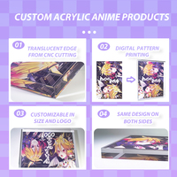 Hanxin Anniversaire Haute Transparence Dessin Animé Animation Secondaire Étoile Périphérique Fabricant Personnalisé Brique Acrylique