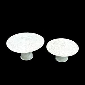 ชุดแท่นวางเค้กอลูมิเนียม2ชิ้นหรูหรา, ที่วางแสดงขนมหวานตกแต่งหรูหราสำหรับบ้านห้องครัวร้านอาหารโรงแรมงานปาร์ตี้ - Product Image 6