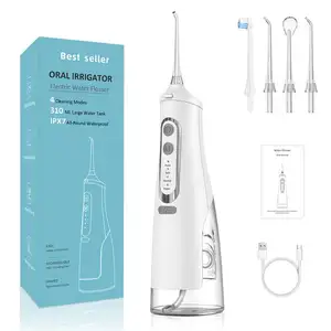 Ozon mặt hàng phổ biến nhất, Flosser nước xách tay Hộp quà tặng bao bì 310 ml nước không dây Flosser răng sạch hơn/