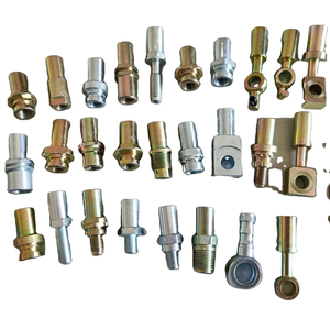 נירוסטה קלוע ptfe ניילון צינור צינור צינור צינור קו קו התאמה 3an 3an crimp צינור הידראולי מתאם barb מתאים - Product Image 4