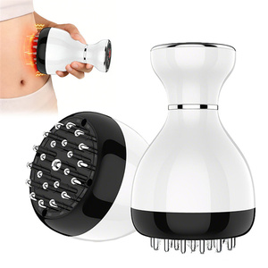 Appareil de massage électrique chauffant pour le remodelage corporel, brosse de massage des méridiens, masseur de drainage lymphatique et outils de massage anti-graisse - Product Image 3