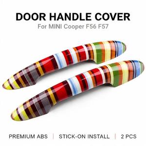 Pour MINI Cooper F56 F57 – Cache-poignée de porte adhésif, garniture sans clé, 2014-2023, motif Union Jack à carreaux, vente en gros pour Carwoman - Product Image 6
