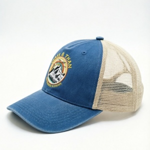 Gorra Trucker Blanca Bordada Personalizada, Unisex, Transpirable, de Malla, Estilo Béisbol Vintage, Ajustable, para Exteriores - Product Image 2