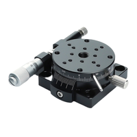 Table coulissante à micro-réglage manuel de précision RS 60 90 100 125L Outil de plate-forme rotative manuelle à axe R