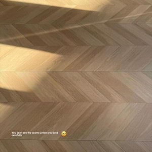 Baldosas de porcelana con aspecto de <span class=keywords><strong>madera</strong></span>, acabado mate aterciopelado, estilo francés, antideslizantes, patrón de espiga de diamante, 300x1200mm - Product Image 3